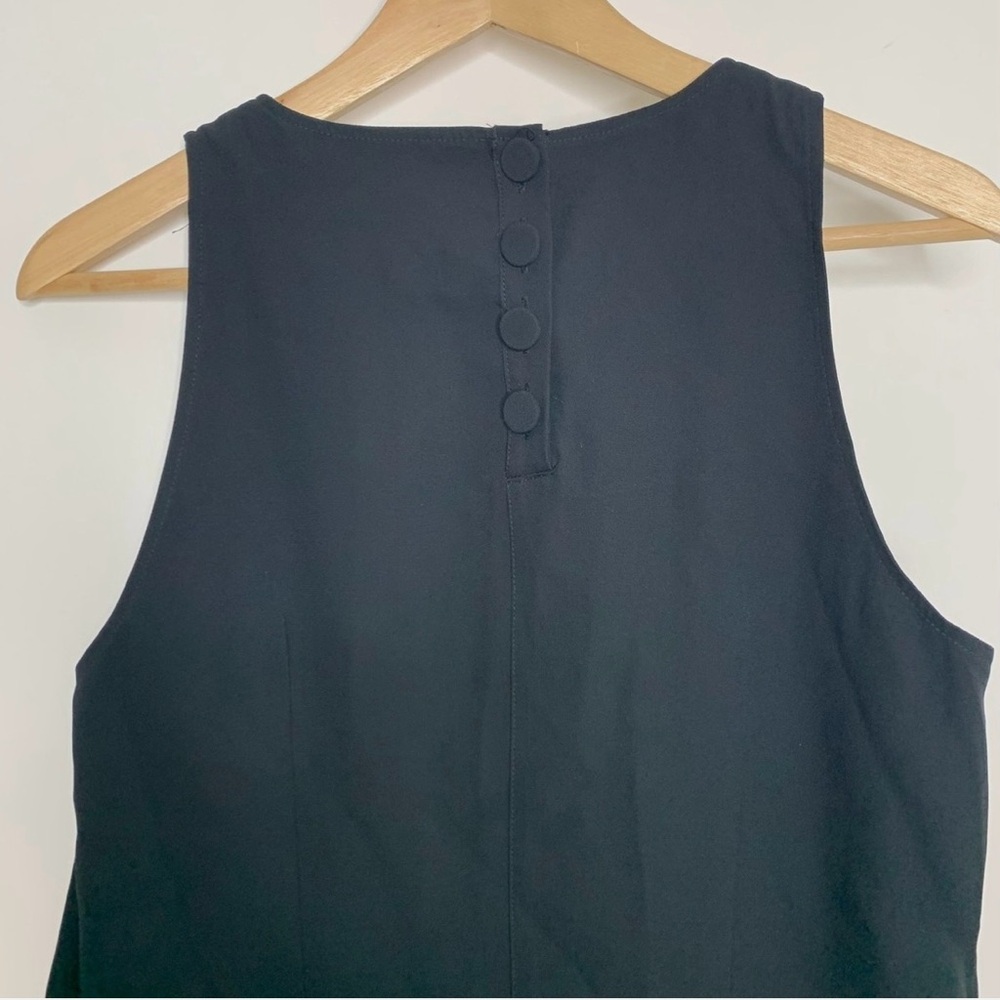 J. CREW COLLECTION $350
BLACK CREPE FEATHER TRIM
SHIFT DRESS - Picture 3 of 11